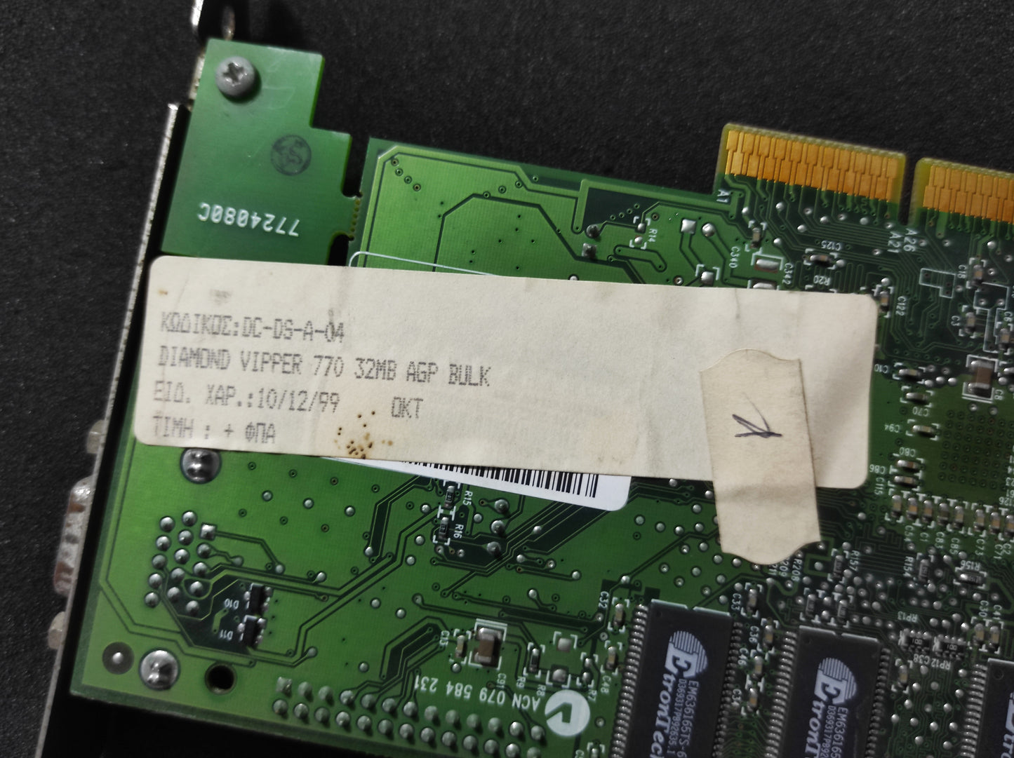 Diamond Viper V770 NVIDIA Riva TNT2 AGP 32MB VGA Video Card 28230350-002