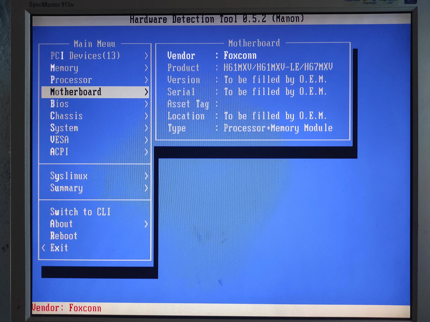 Foxconn H61MXV Socket 1155 mATX Motherboard DDR3 PCIe 2.0 Intel H61 Chipset