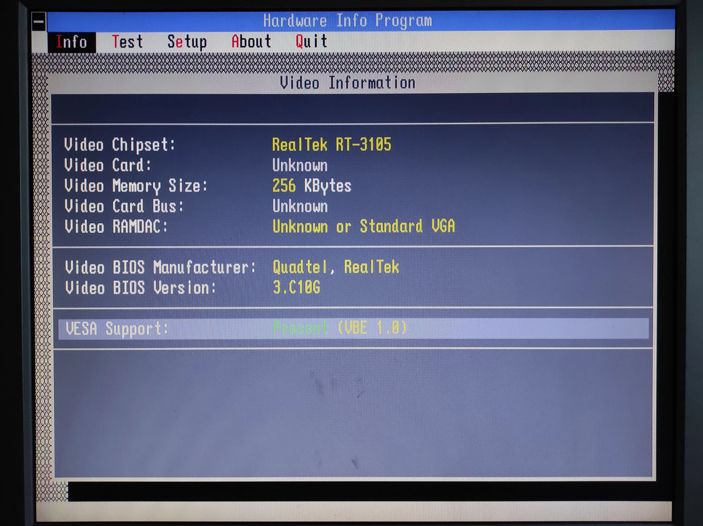 Realtek RTG3105 256KB 16-Bit ISA Vintage Retro Graphics Card RTVGA-V2-91024-B
