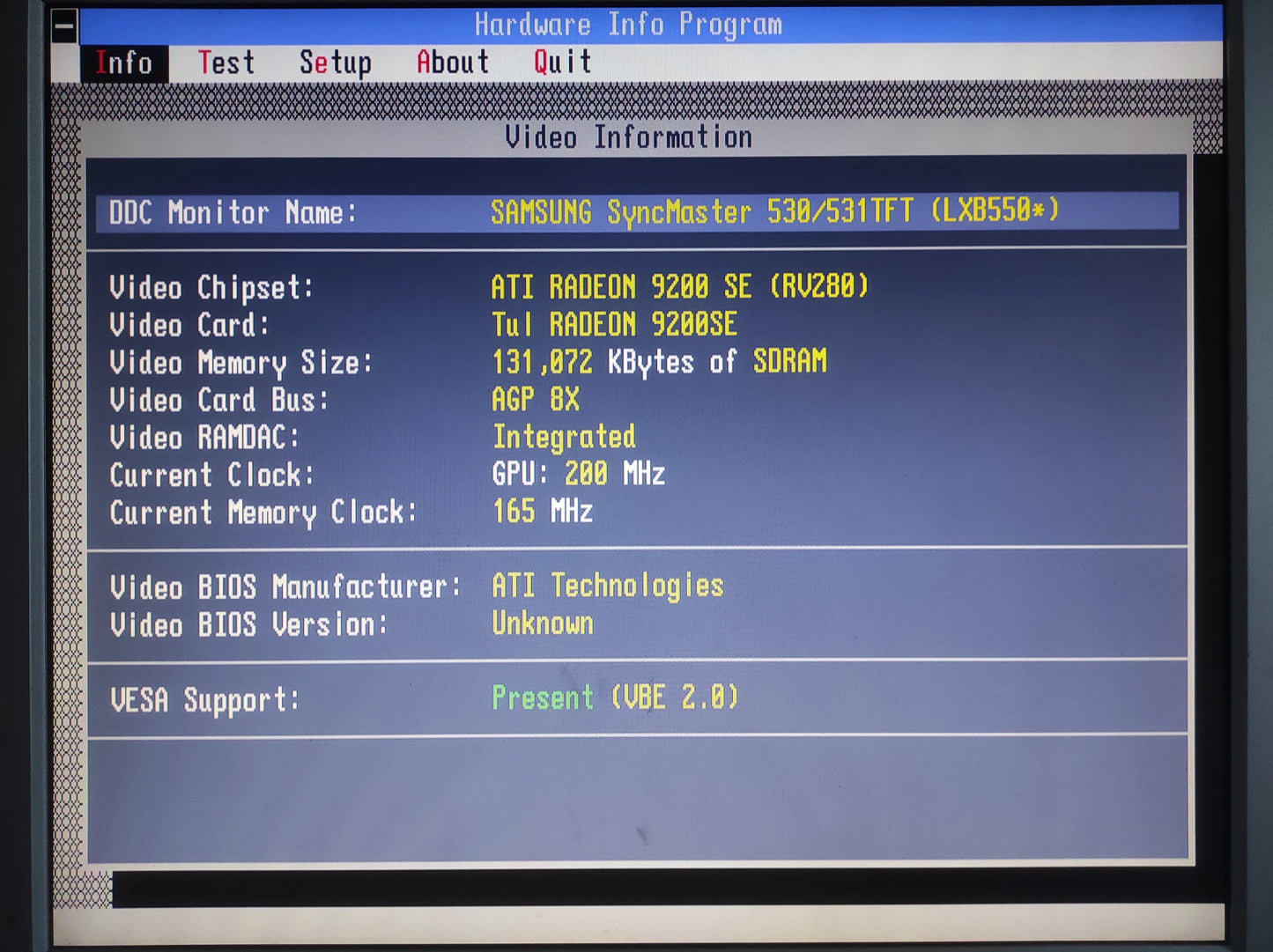 TUL R92LE Ati Radeon 9200SE AGP 128MB VGA DVI Graphics Card R92L-SC3
