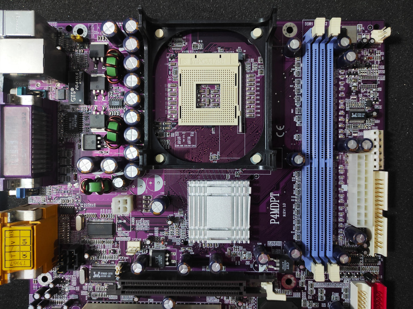 Jetway P4MDPT Socket 478 mATX Motherboard AGP PCI VIA P4M266A Chipset