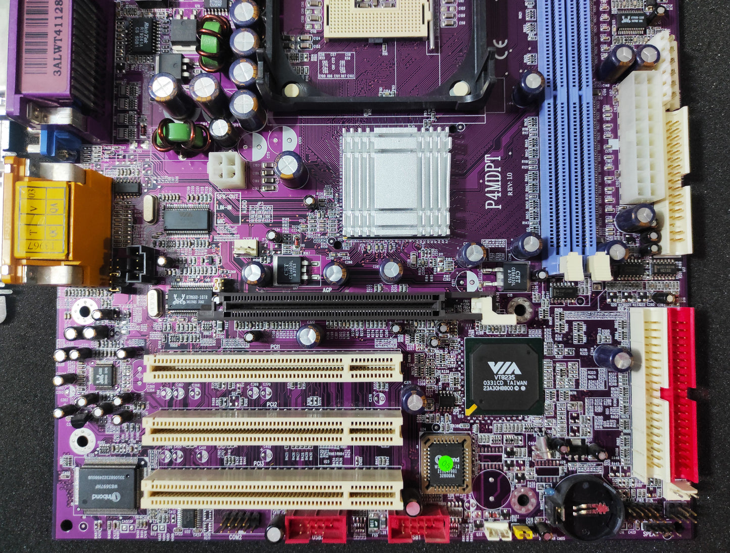 Jetway P4MDPT Socket 478 mATX Motherboard AGP PCI VIA P4M266A Chipset