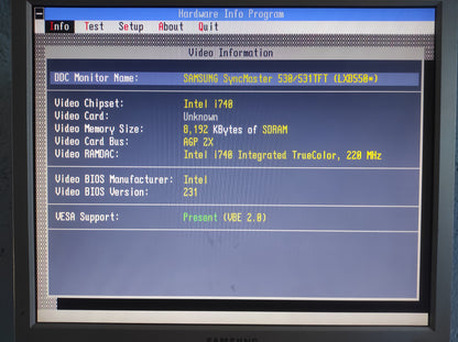 PowerColor C740SD Intel i740 8MB AGP VGA Retro Graphics Video Card