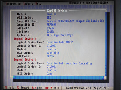Creative Sound Blaster AWE32 CT3990, WaveTable CT1910 Retro ISA 16bit Sound Card