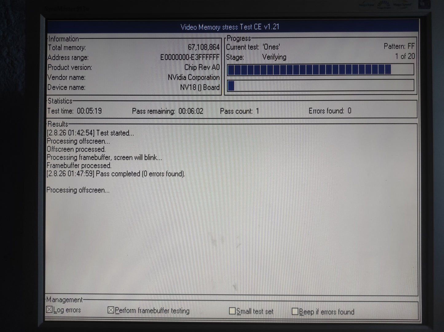 MSI MS-8888 NVIDIA GeForce4 MX 440 64MB AGP VGA DVI Retro Video Card VTD8X