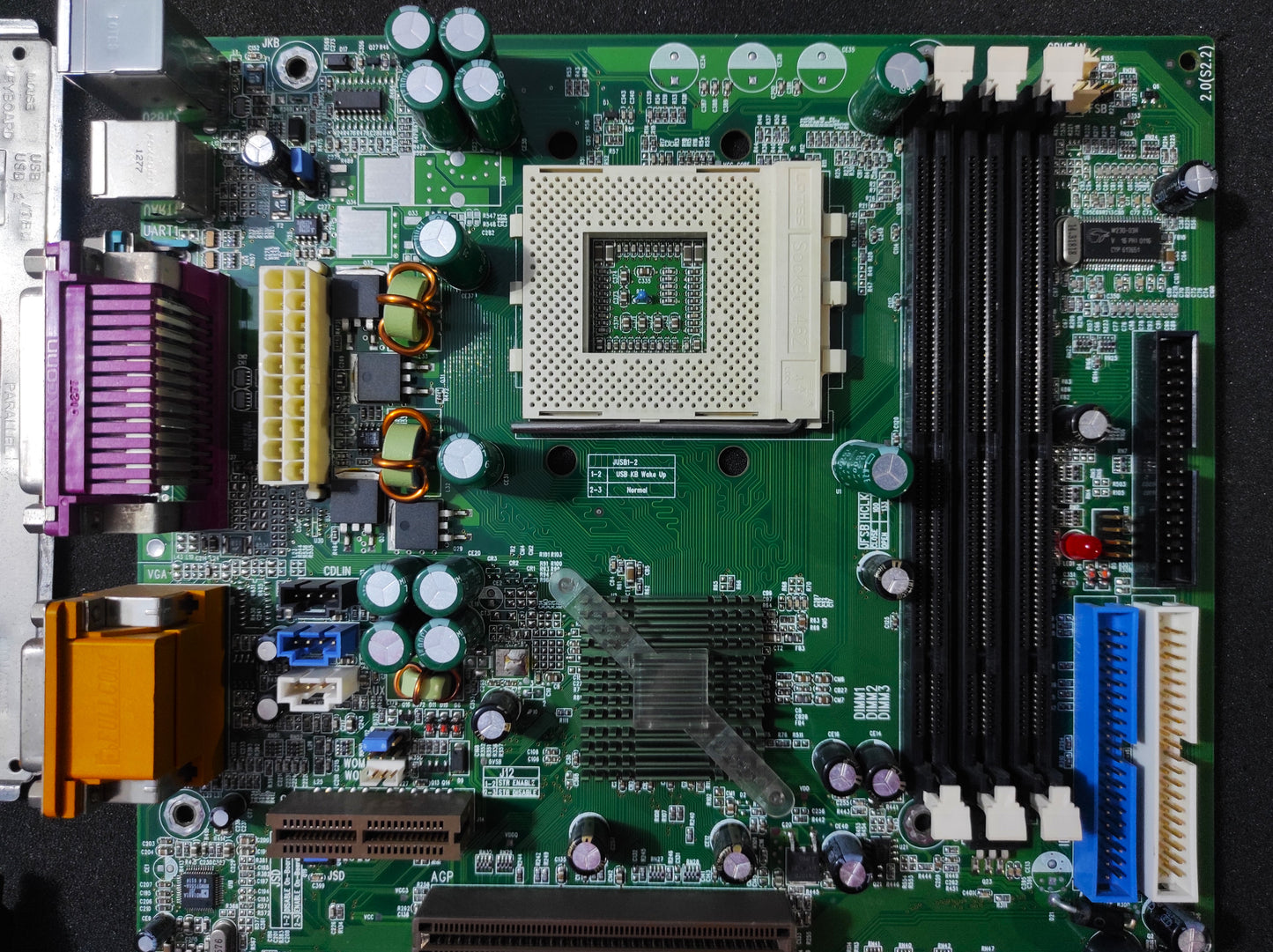 QDI K7E-A K7V8363A KinetiZ 7E-A Socket 462 ATX Retro AMD Motherboard VIA KT133A