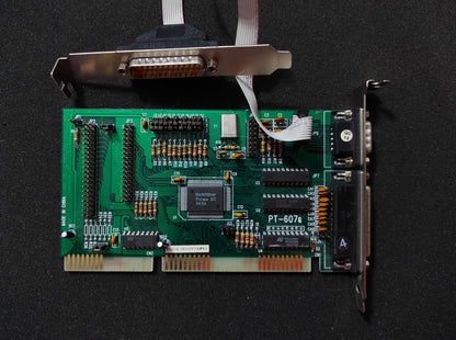 Pine PT-607G FDD IDE Serial Parallel ISA Multi I/O Controller Card GoldStar Prime 2C