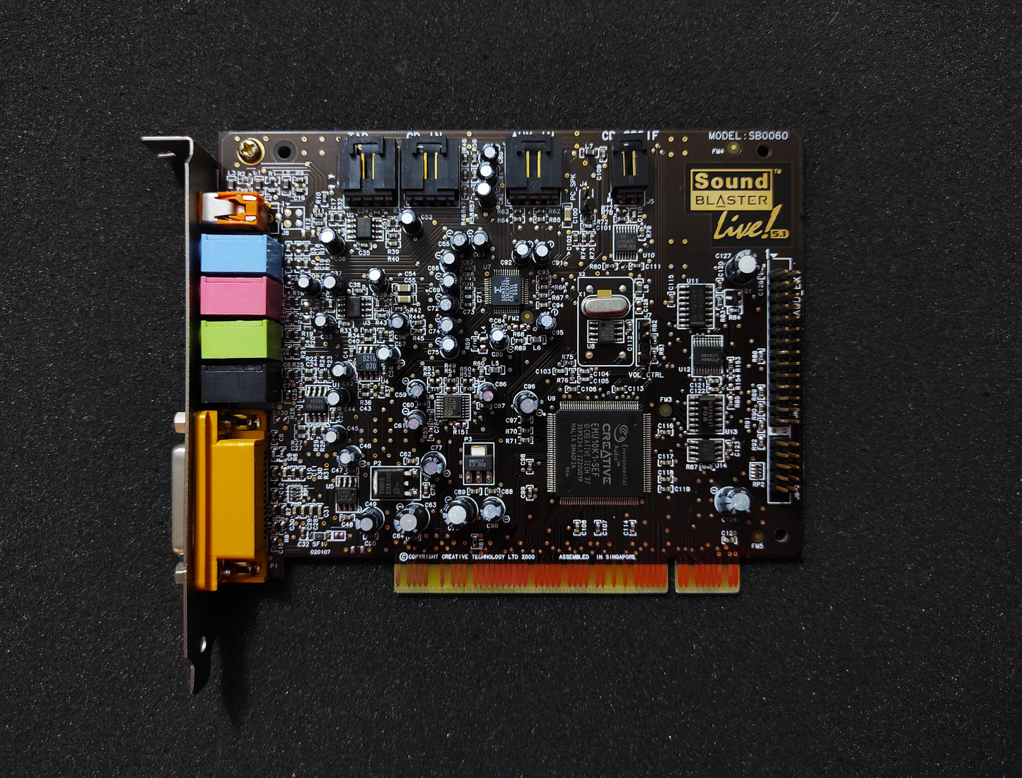 Creative Labs Sound Blaster Live! SB0060 5.1 PCI Sound Audio Card