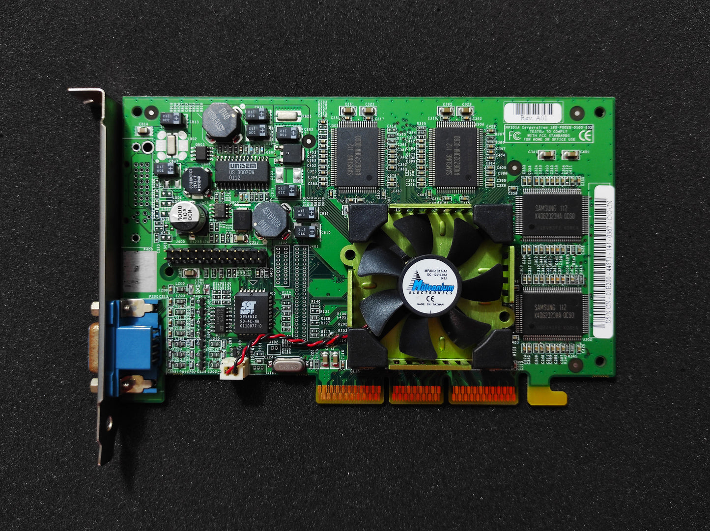 Millennium NVIDIA GeForce2 GTS AGP 32MB DDR VGA Retro Graphics Card