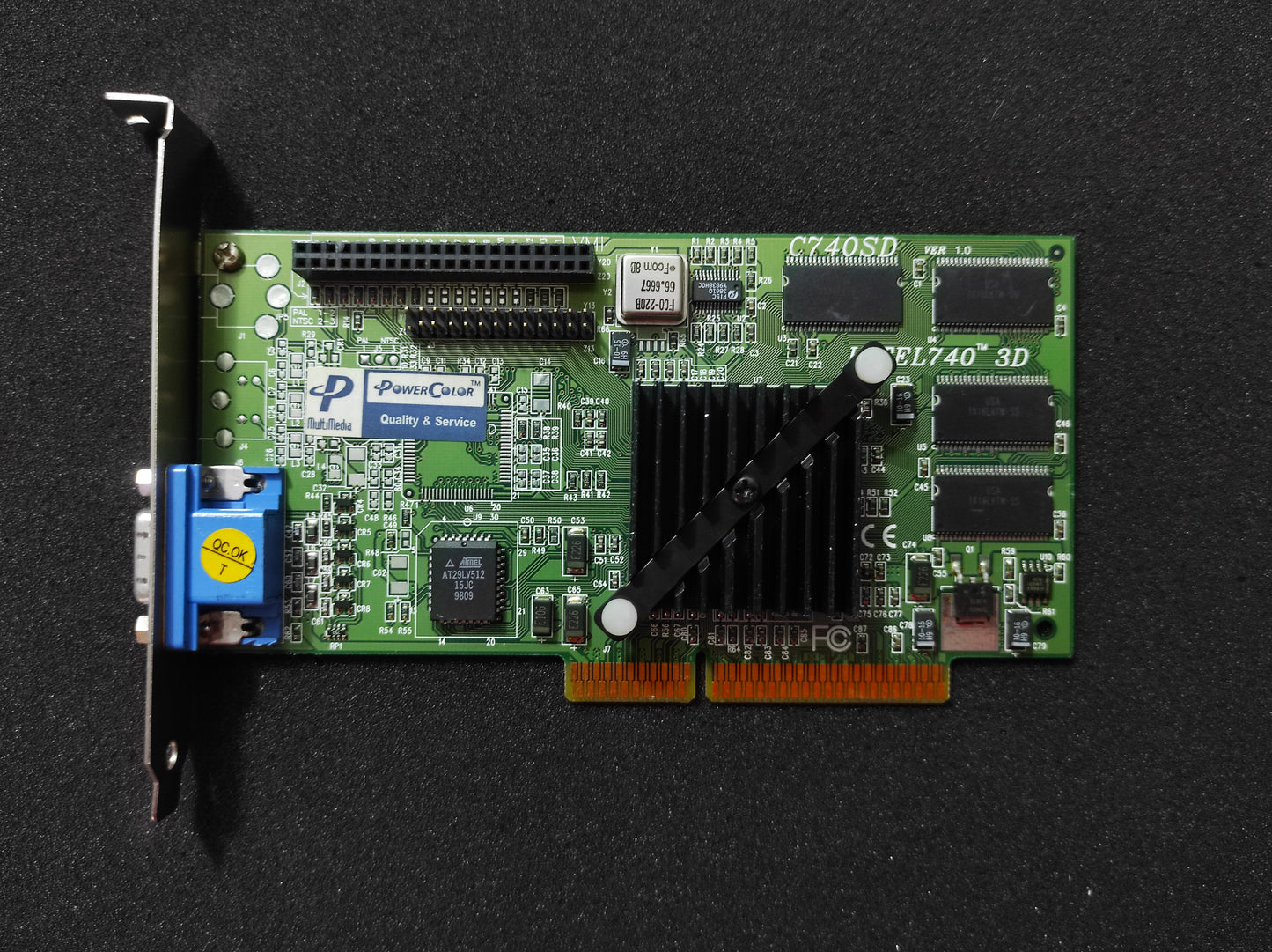 PowerColor C740SD Intel i740 8MB AGP VGA Retro Graphics Video Card