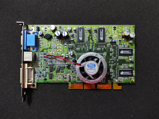 Sapphire ATI Radeon 9000 Atlantis Pro 64MB AGP VGA Retro Video Card 1024-2176-04-SA