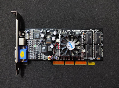 SuperMicro SUMA PLATINUM Nvidia GeForce2 MX 200 AGP 32MB VGA Retro Video Card