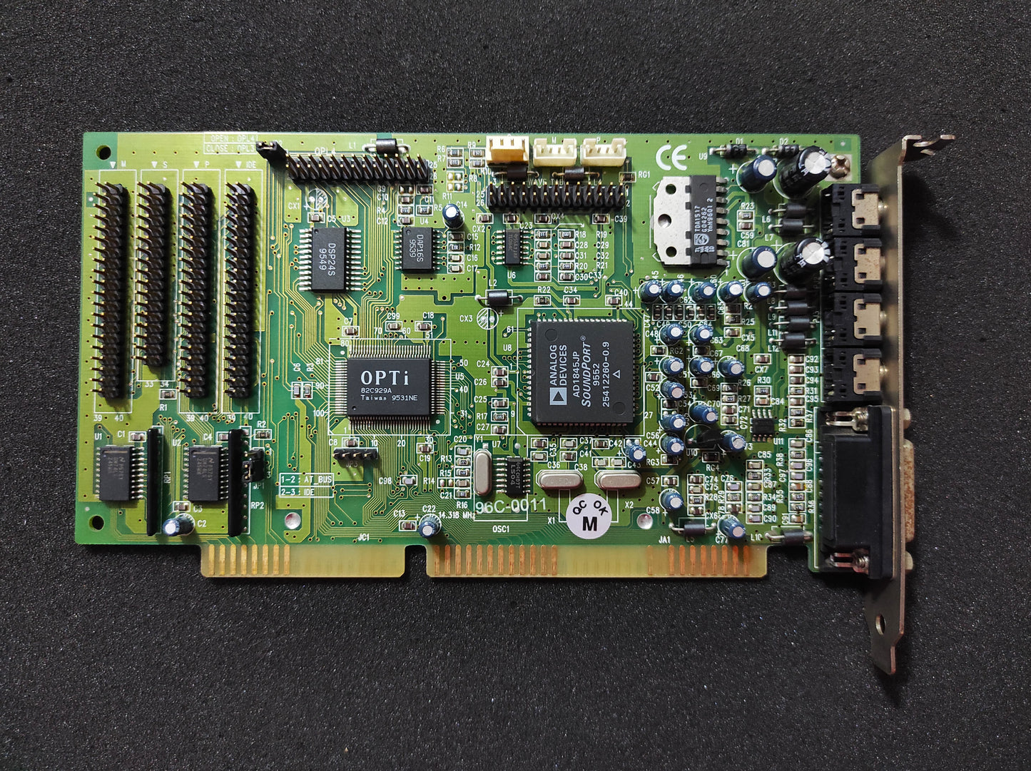 OPTi 82C929A AD1845JP Vintage Retro ISA 16bit Sound Audio Card