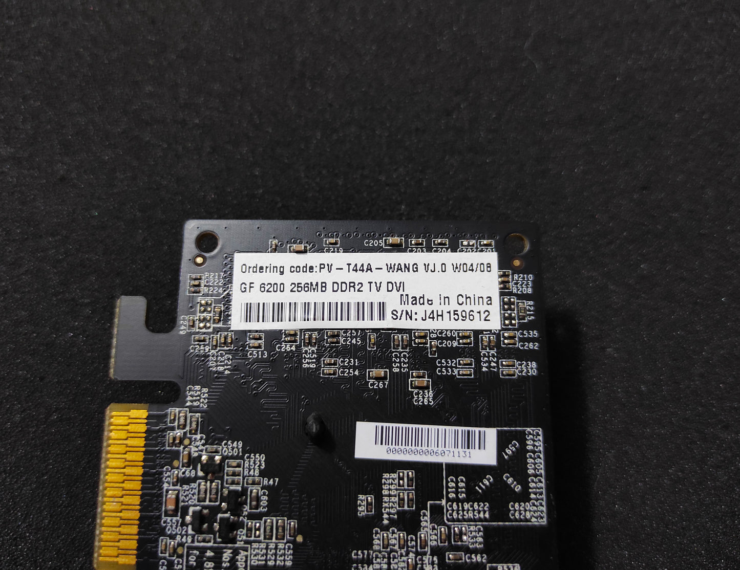 XFX Nvidia GeForce 6200 AGP 256MB DDR2 VGA DVI Retro Graphics Card