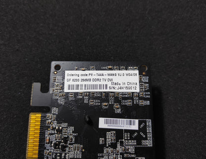 XFX Nvidia GeForce 6200 AGP 256MB DDR2 VGA DVI Retro Graphics Card