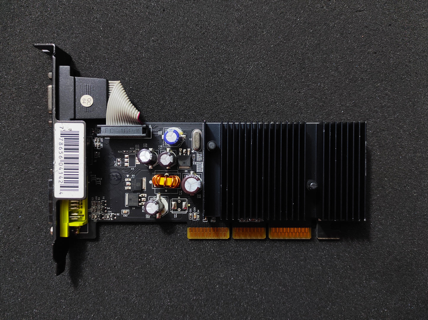XFX Nvidia GeForce 6200 AGP 256MB DDR2 VGA DVI Retro Graphics Card