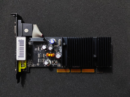 XFX Nvidia GeForce 6200 AGP 256MB DDR2 VGA DVI Retro Graphics Card