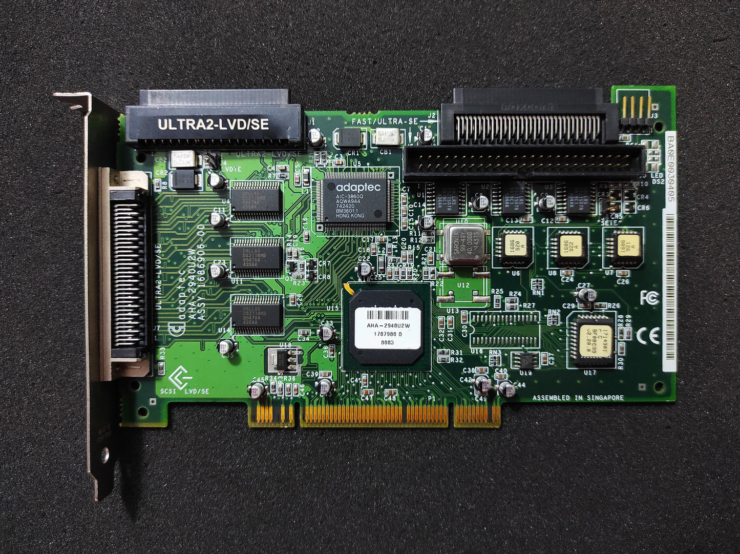 Adaptec AHA-2940U2W PCI Ultra2 LVD 32bit SCSI Controller Card 1686907-00