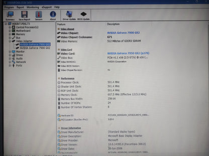 Albatron Nvidia GeForce 7900 GTX-Duo 7900 GX2 2x512MB DVI Retro Dual GPU Graphics Card
