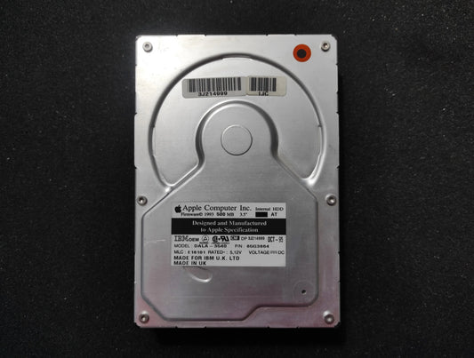 Apple 655-0232 IBM DALA-3540 540MB IDE 3.5’’ Vintage Retro Hard Drive HDD 4500RPM 96KB