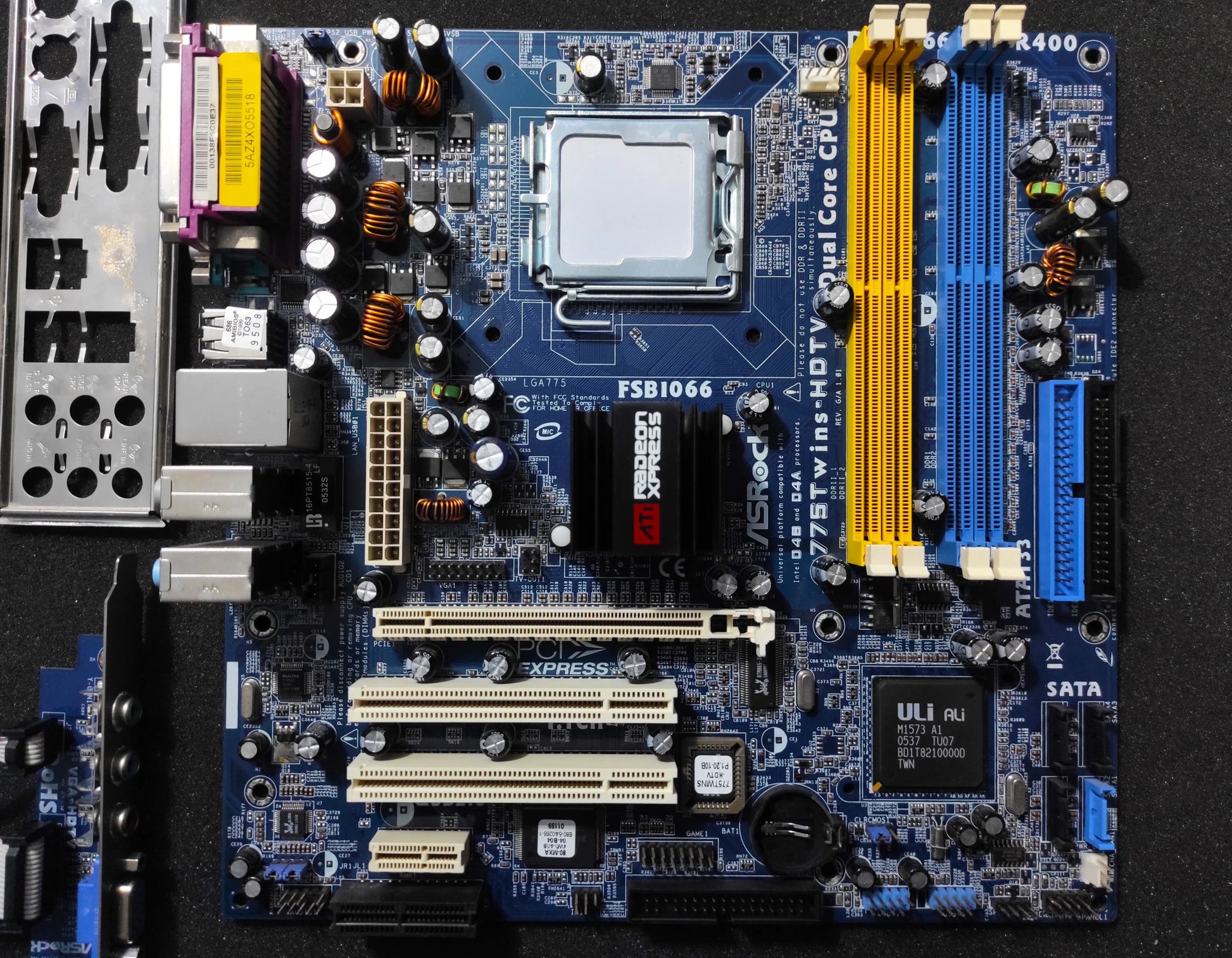 ASRock 775Twins-HDTV Socket 775 mATX Motherboard DDR2 PCIe x16 ATi RC410 ULi M1573
