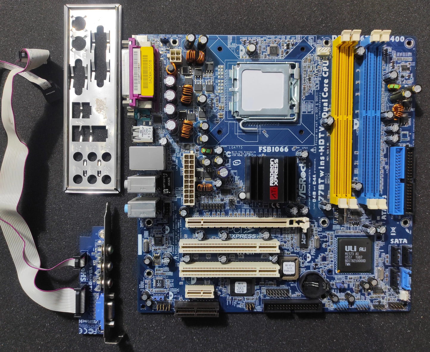 ASRock 775Twins-HDTV Socket 775 mATX Motherboard DDR2 PCIe x16 ATi RC410 ULi M1573