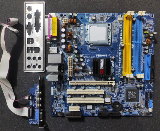 ASRock 775Twins-HDTV Socket 775 mATX Motherboard DDR2 PCIe x16 ATi RC410 ULi M1573