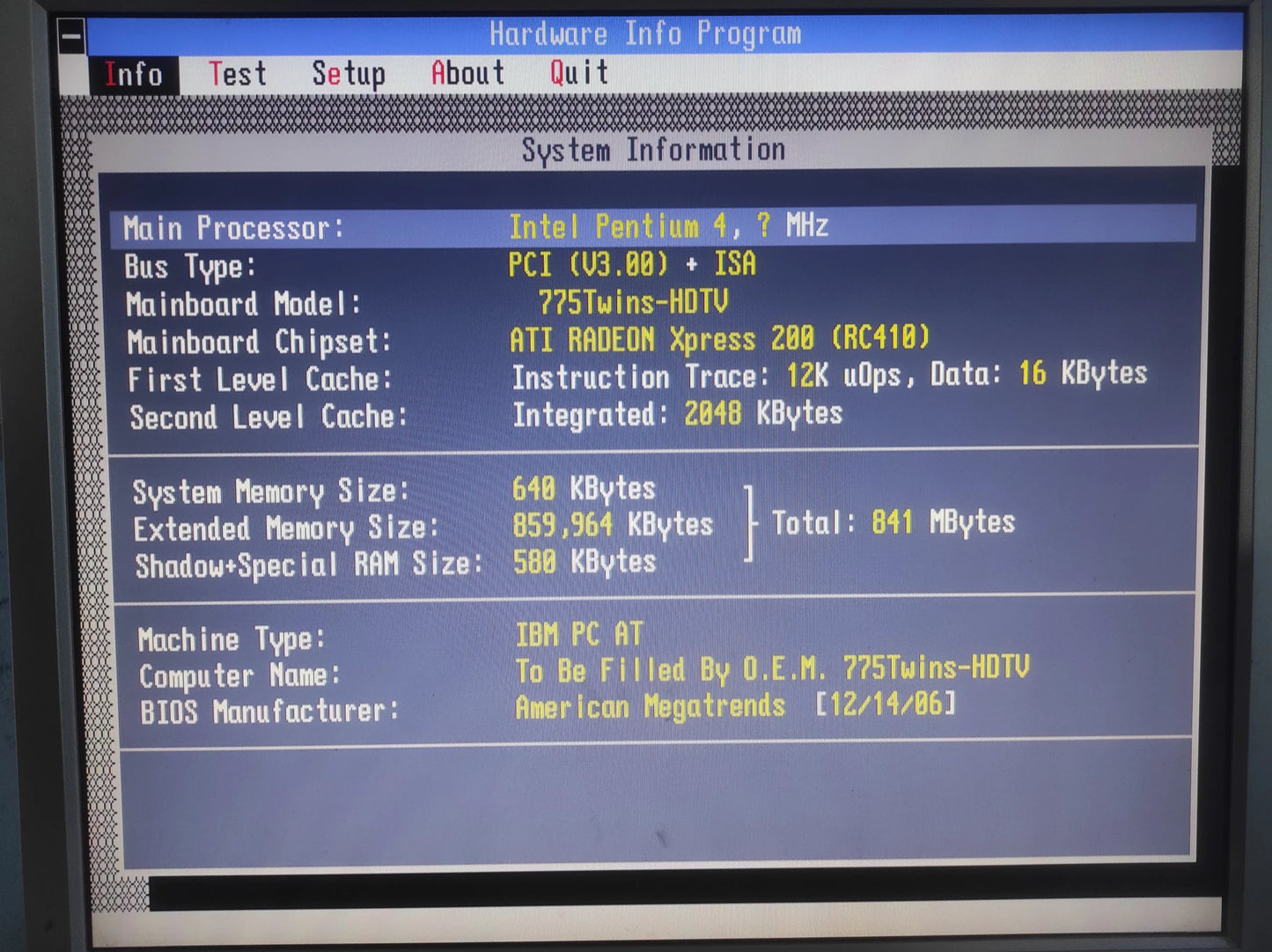 ASRock 775Twins-HDTV Socket 775 mATX Motherboard DDR2 PCIe x16 ATi RC410 ULi M1573