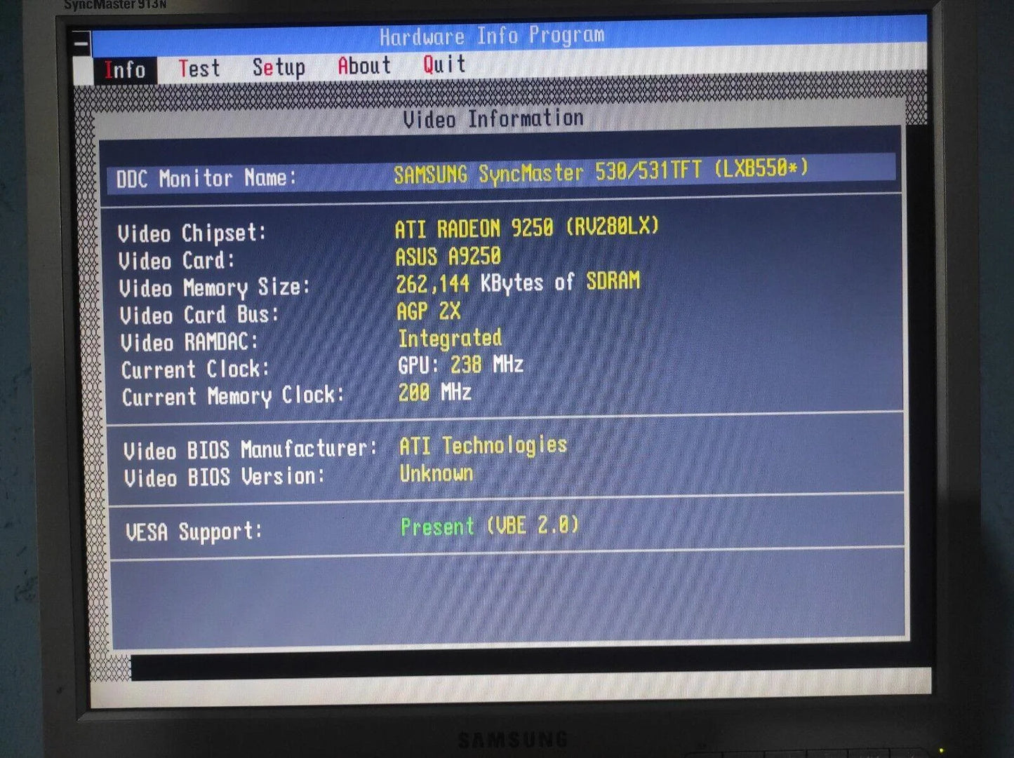 ASUS A9250GE ATI Radeon 9250 AGP 256MB VGA DVI Graphics Card A9250GE/TD/256M/A - Retro PC Hardware & More