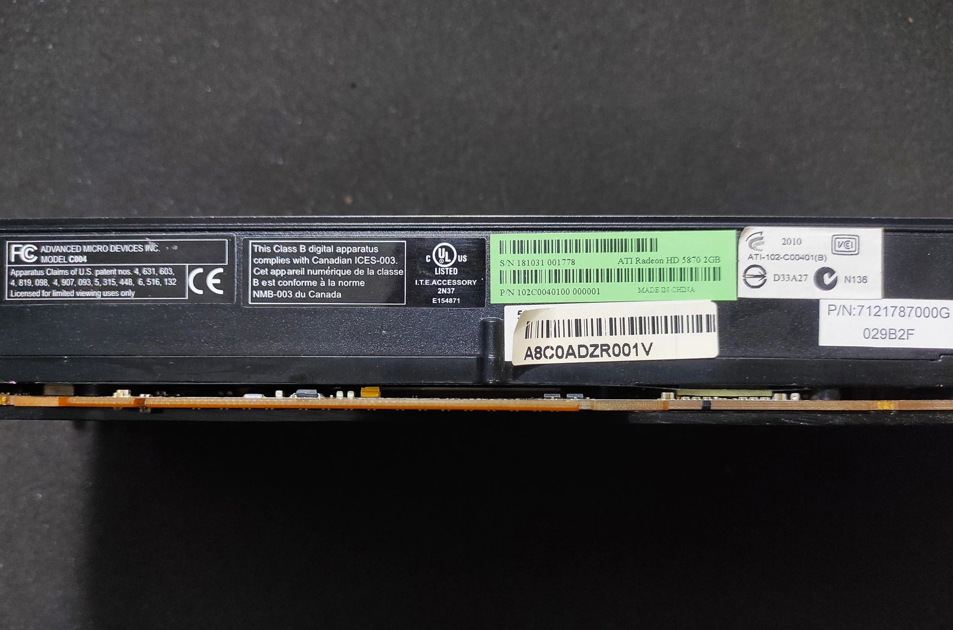 ASUS ATI Radeon HD 5870 2GB PCIe 2.0 x16 GDDR5 6x Mini DisplayPort Graphics Card