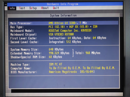 Asus K8V SE Deluxe Socket 754 ATX AMD Motherboard DDR VIA K8T800 Chipset