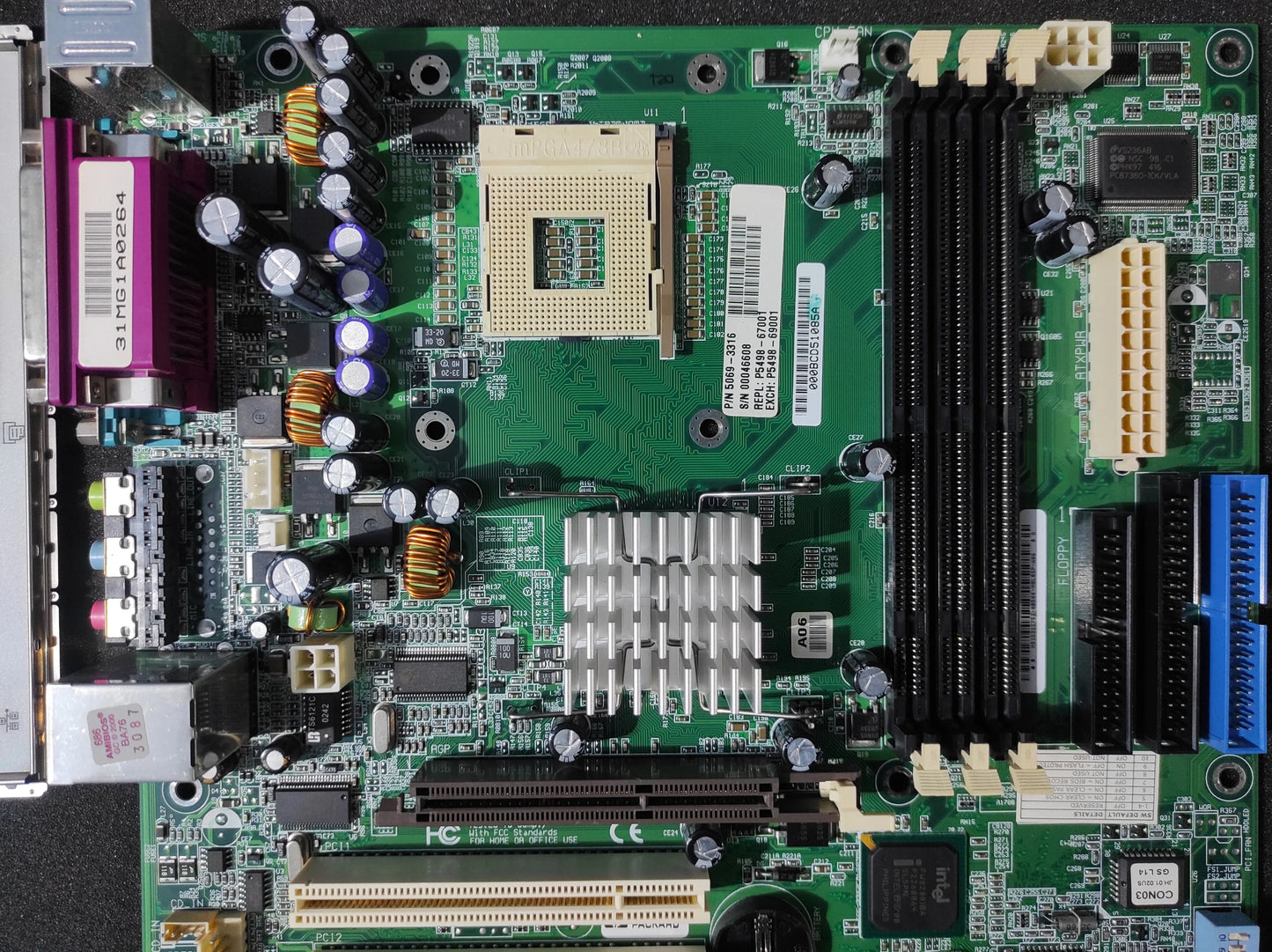 ASUS P4B-MX HP X1000 Motherboard 5069-3316 Socket 478 mATX Intel 845 Chipset