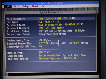 ASUS P5G41T-M LX2/GB Socket 775 DDR3 Motherboard PCIe x16 Intel G41