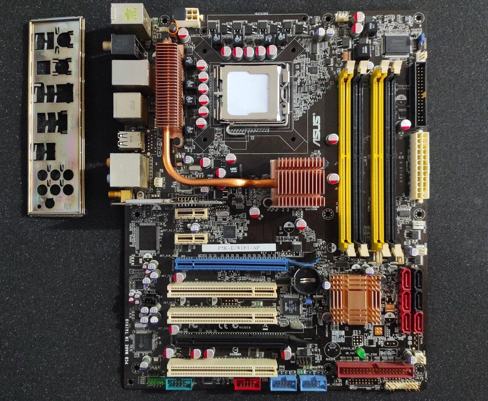 ASUS P5K-E WIFI-AP Socket 775 ATX Motherboard DDR2 PCIe x16 PCI SATA Intel P35 - Retro PC Hardware & More