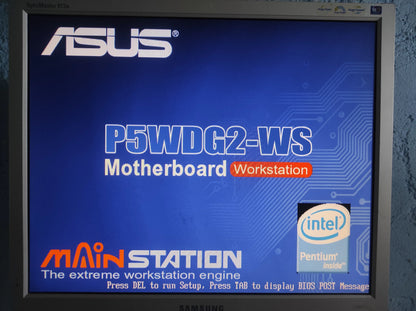Asus P5WDG2-WS Socket 775 ATX Motherboard DDR2 PCI SATA Intel 975X Chipset