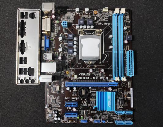 ASUS P8H61-MX R2.0 Socket 1155 mATX Motherboard DDR3 PCIe 3.0 x16 Intel H61 Express Chipset