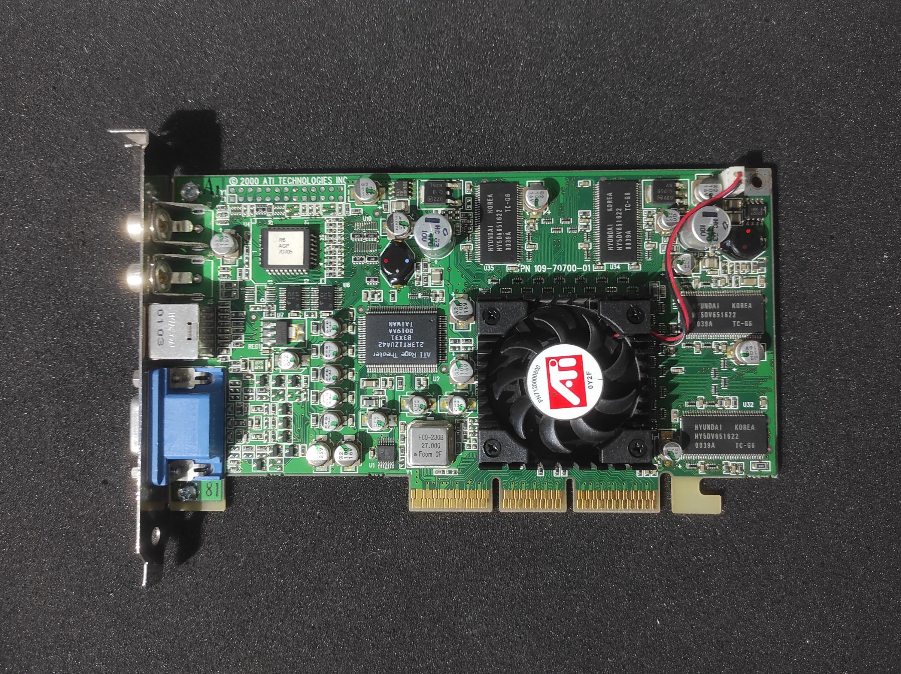 ATI Radeon 7200/RADEON DDR Rage Theater AGP 64MB DDR VGA Retro Graphics ...