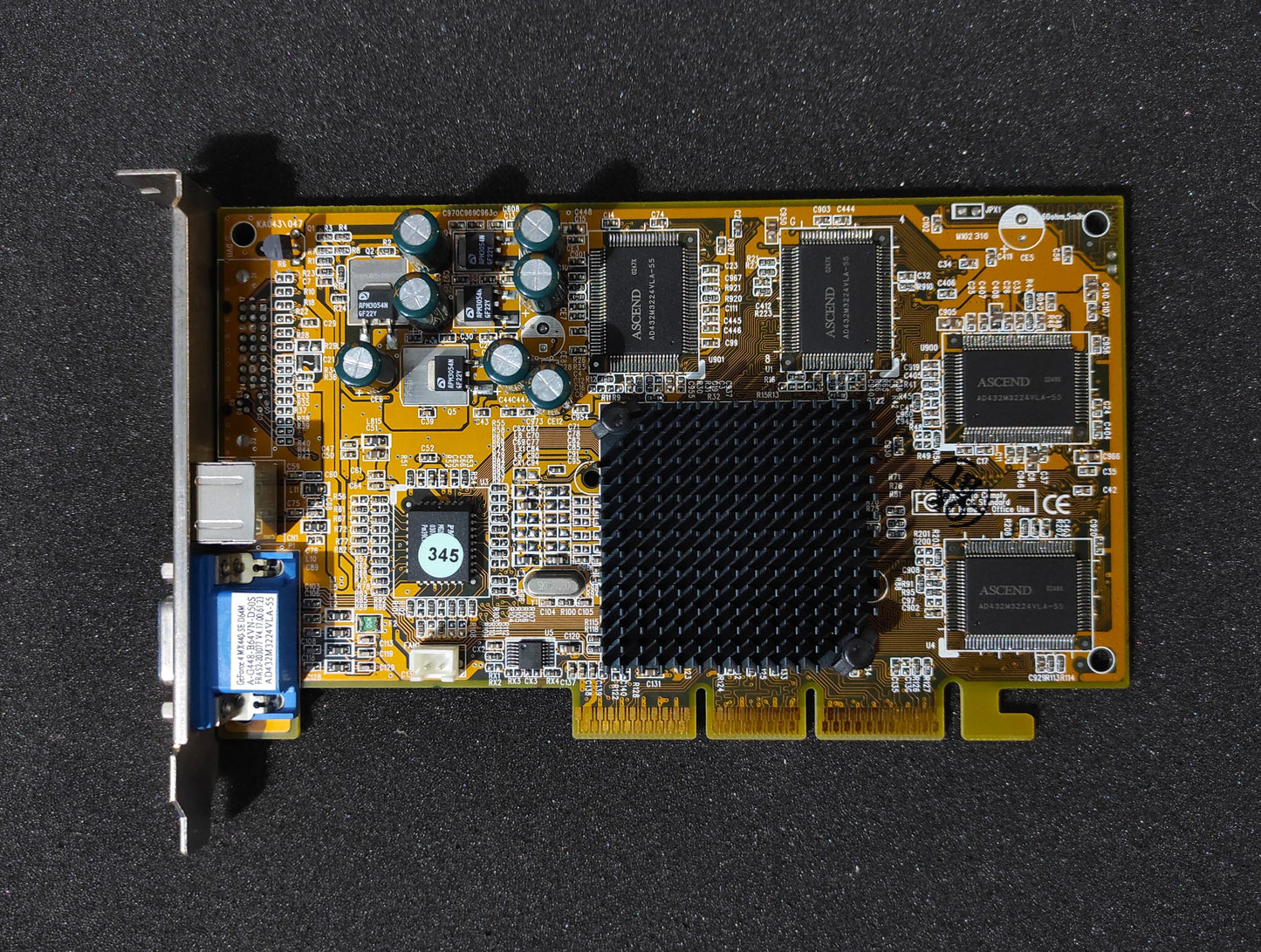 Chaintech NVIDIA GeForce4 MX 440-SE AGP 64MB VGA Graphics Video Card A-G448-B64VN-D50S
