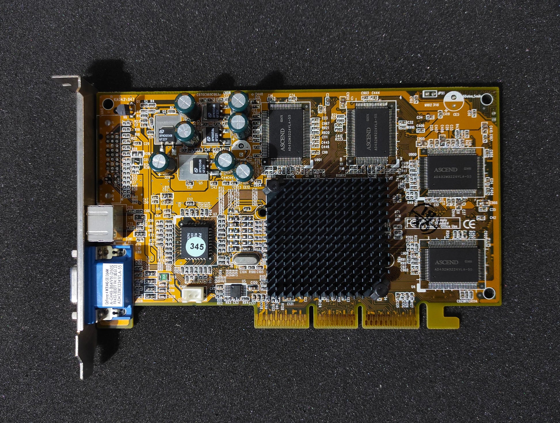 Chaintech NVIDIA GeForce4 MX 440-SE AGP 64MB VGA Graphics Video Card A-G448-B64VN-D50S