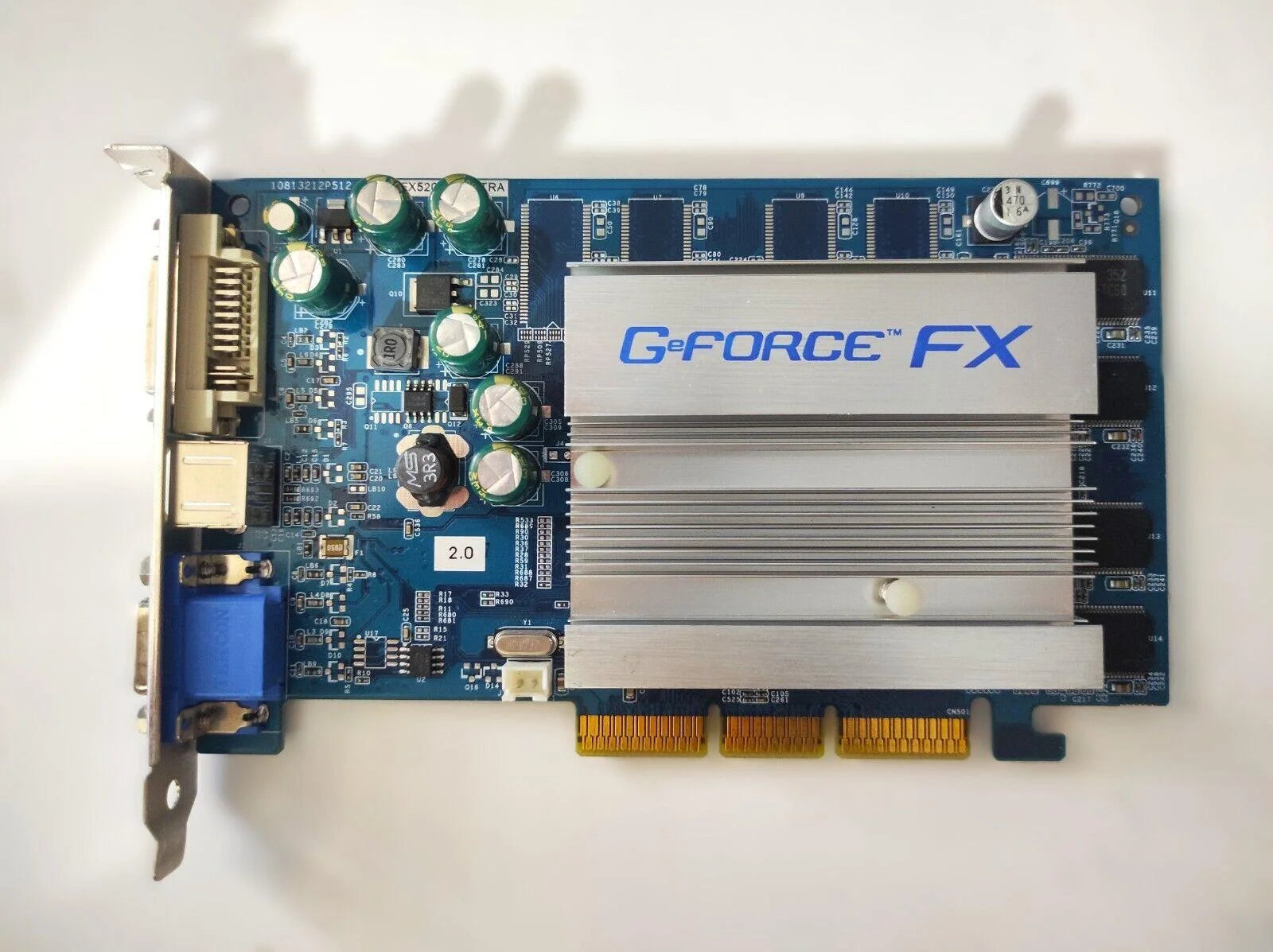 Club3D NVIDIA GeForce FX 5200 AGP 128MB VGA TV DVI Graphics Video Card - Retro PC Hardware & More