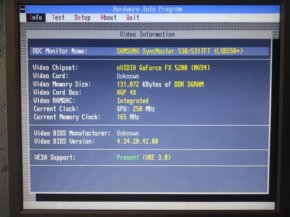 Club3D NVIDIA GeForce FX 5200 AGP 128MB VGA TV DVI Graphics Video Card - Retro PC Hardware & More
