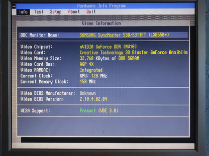 Creative 3D Blaster GeForce Annihilator Pro CT6970 32MB AGP Graphics Video Card