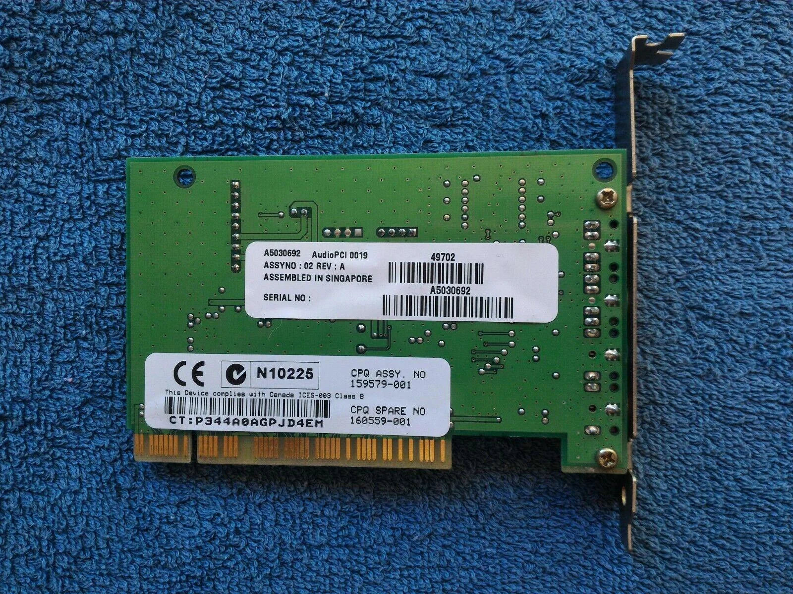 Creative Labs CT5805 Ensoniq ES1373 AC'97 Sound Audio Card Compaq Premier Sound - Retro PC Hardware & More