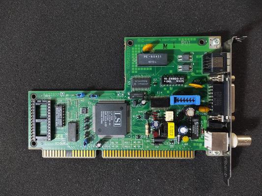 DEC EtherWORKS DE205 5022376-01 E1 ISA Vintage Retro Ethernet Card A095422377 AO9-DE205