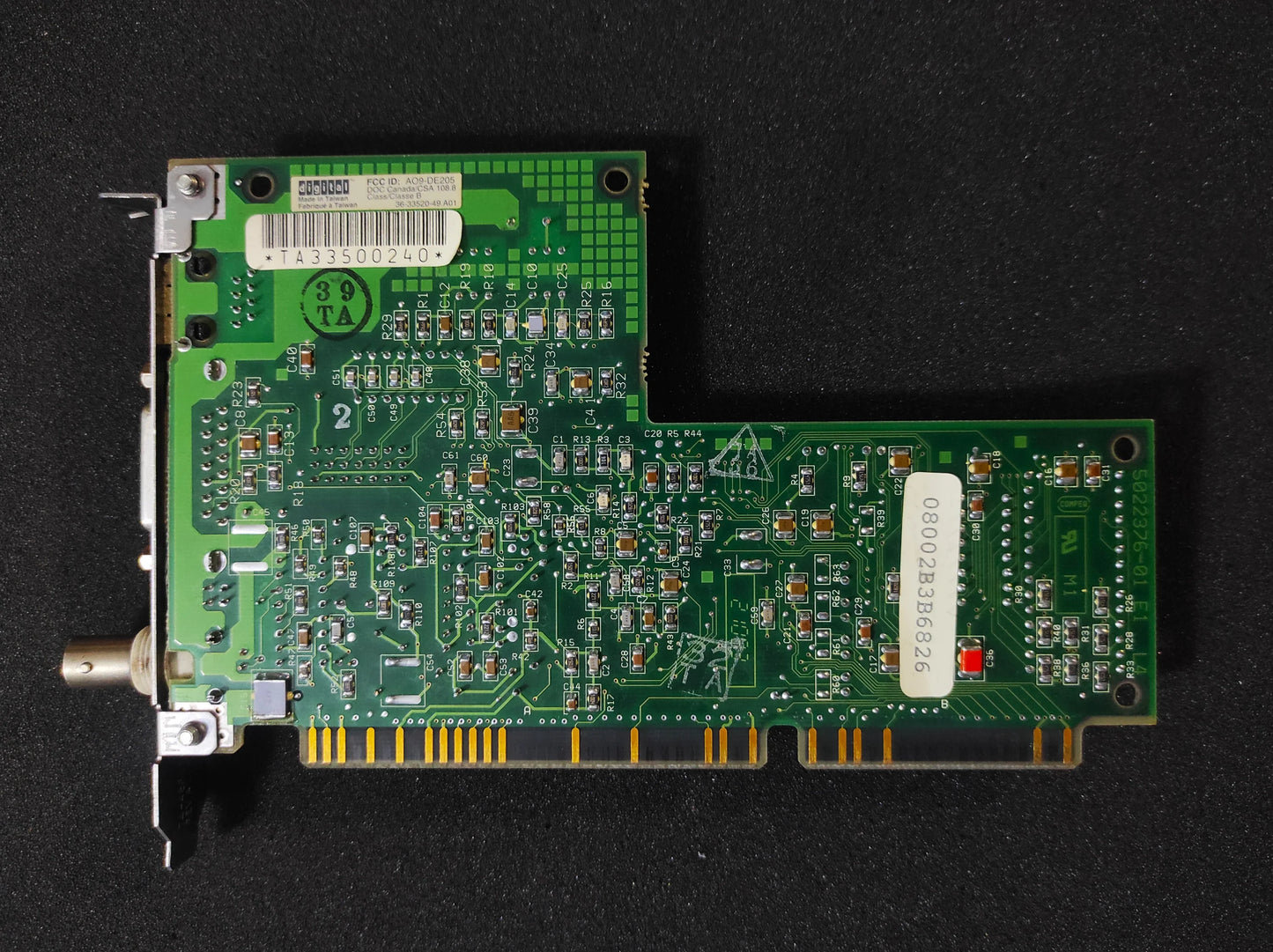 DEC EtherWORKS DE205 5022376-01 E1 ISA Vintage Retro Ethernet Card A095422377 AO9-DE205