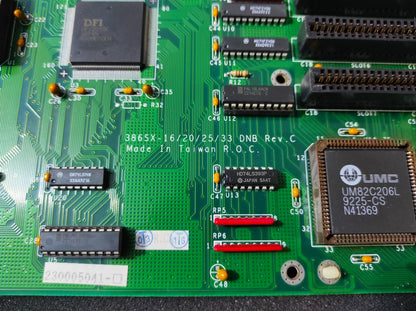 DFI 386SX-16/20/25/33 DNB AT Vintage Retro Motherboard ISA DFI DFI2019C