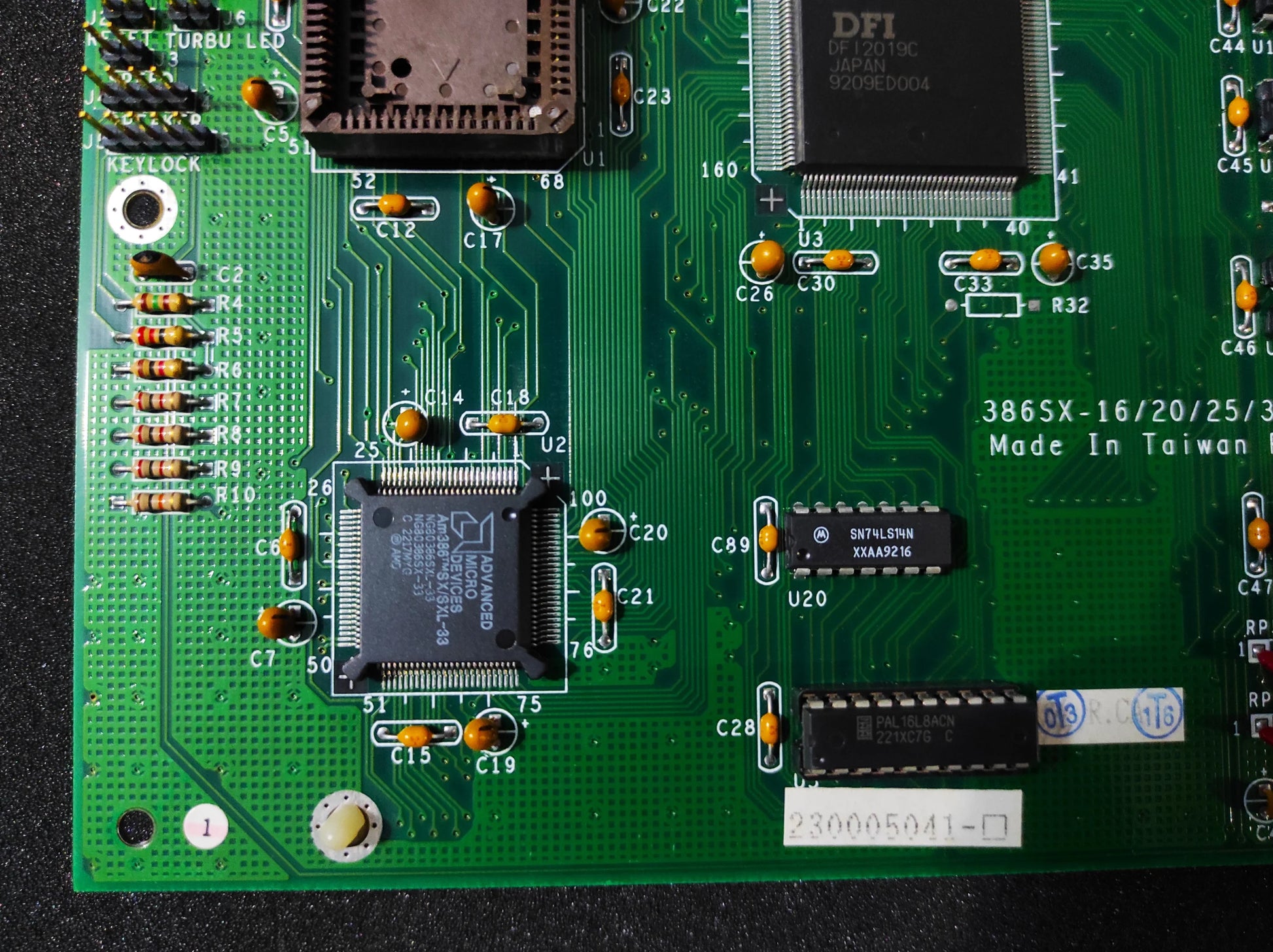 DFI 386SX-16/20/25/33 DNB AT Vintage Retro Motherboard ISA DFI DFI2019C