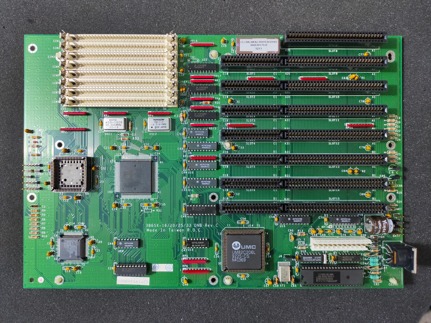DFI 386SX-16/20/25/33 DNB AT Vintage Retro Motherboard ISA DFI DFI2019C
