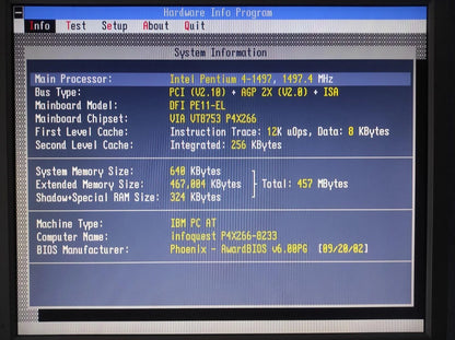 DFI PE11-EL Socket 478 ATX DDR Motherboard AGP PCI VIA P4X266A Chipset - Retro PC Hardware & More