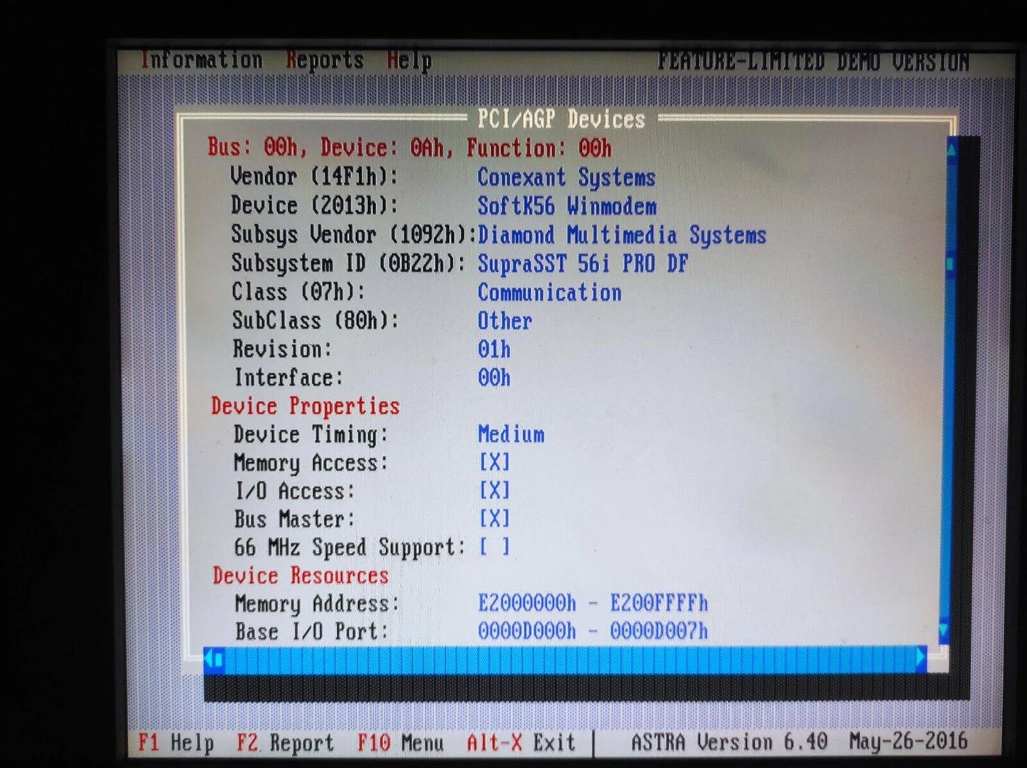 Diamond Multimedia 23650004-003 Conexant RS56/SP-PCI 56K PCI Modem Card - Retro PC Hardware & More